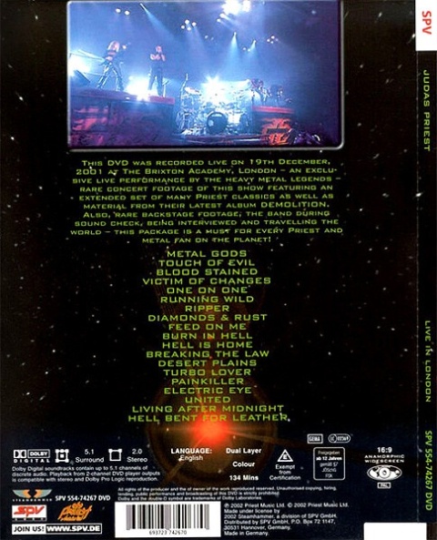JUDAS PRIEST- Live In London