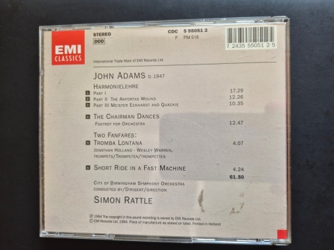 JOHN ADAMS/SIMON RATTLE- Harmonielehre
