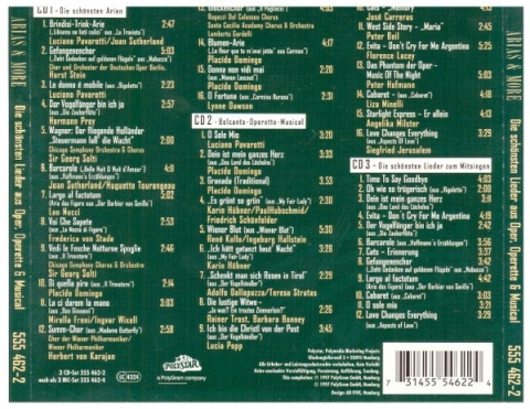 Luciano PAVAROTTI/Placido DOMINGO/Jose CARRERAS- Arias & More