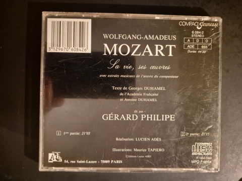 MOZART- Sa Vie, Ses Oeuvres