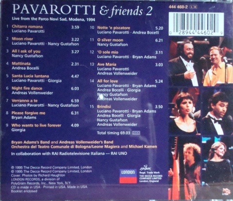 PAVAROTTI- Pavarotti & Friends 2
