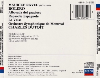 RAVEL- Bolero/Rapsodie Espagnole