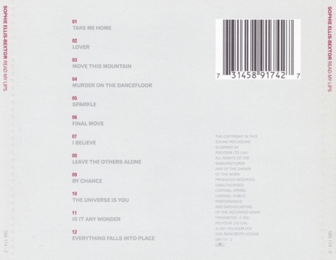 SOPHIE ELLIS-BEXTOR- Read My Lips