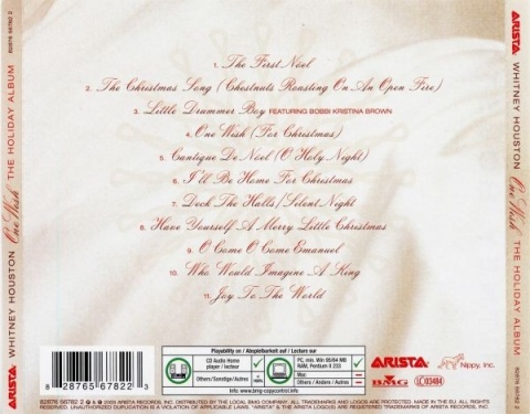 WHITNEY HOUSTON- One Wish (The Holiday Album)