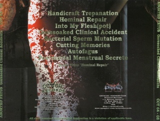 ABORTED FETUS- Goresoaked Clinical Accidents