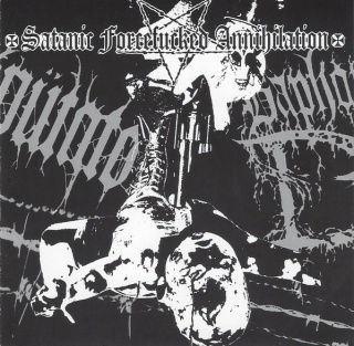 AMPÜTATOR/BAPHOMETS HORNS- Satanic Forcefucked Annihilation