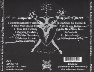 AMPÜTATOR/BAPHOMETS HORNS- Satanic Forcefucked Annihilation