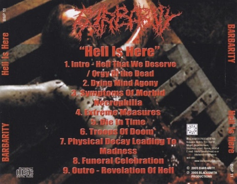 BARBARITY- Hell Is Here