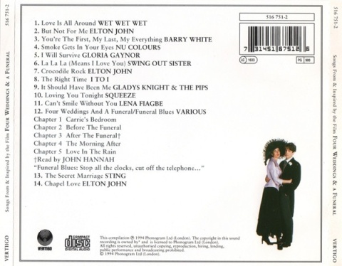 Four Weddings & A Funeral (Songs From And Inspired By The Film)