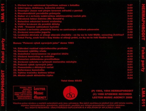 HERMAPHRODIT- Fekal Party