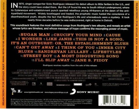 Searching For Sugar Man (Original Motion Picture Soundtrack)